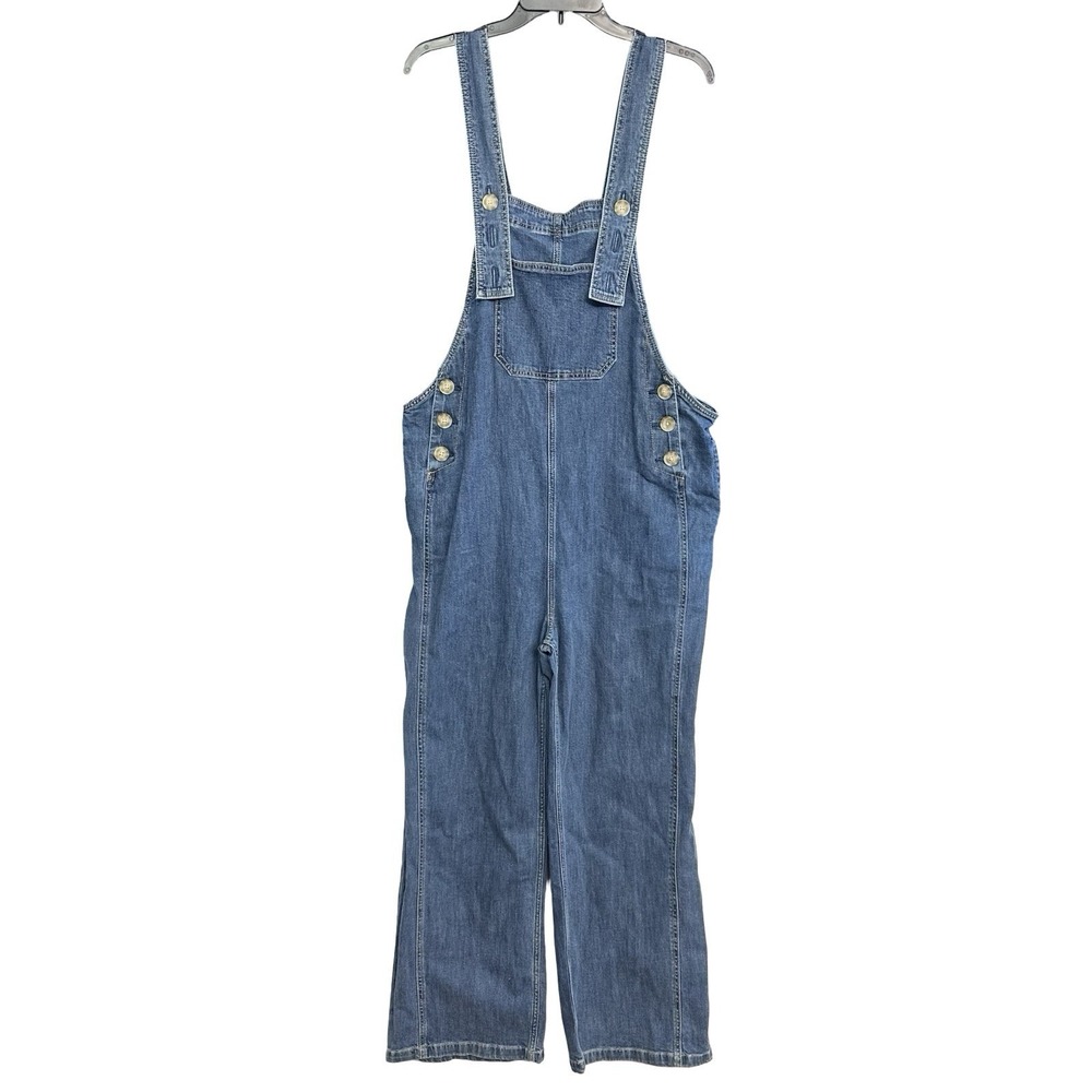 Molly Yeh Denim Bib Overalls Women Size Large Blue Jean Tractor Supply Farm